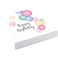 Amscan 9903711 Happy Birthday - Servilletas (20 unidades)- color pastel - color-modelo surtido